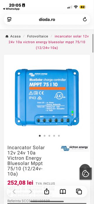 Vând panouri fotovoltaice + controller