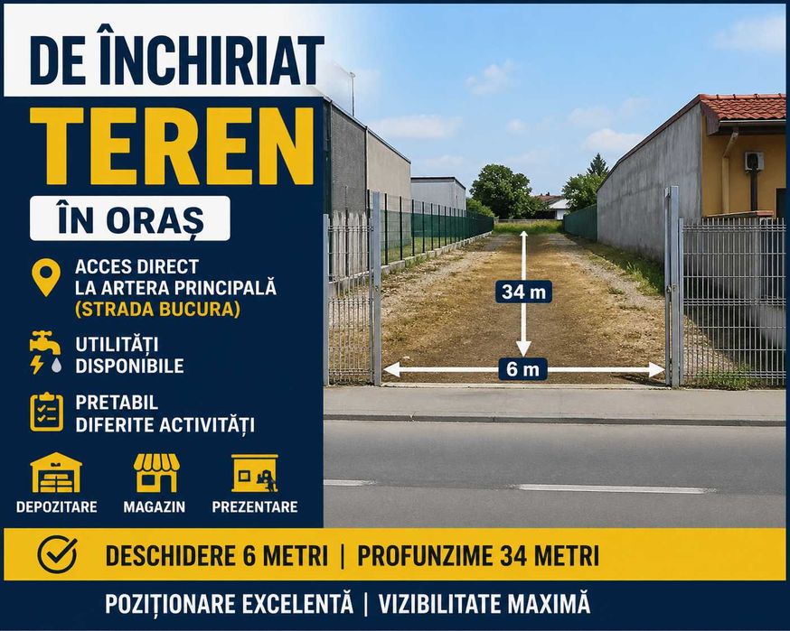 Teren Stradal spre inchiriere