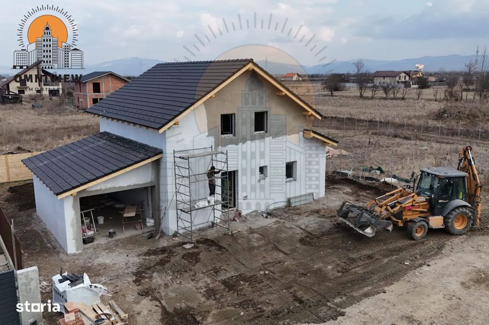Casă nouă cu garaj, 145 mp utili, teren 500 mp–TVA inclus