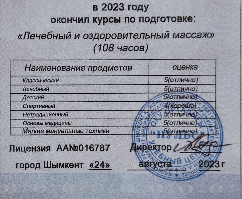 Массажист массаж