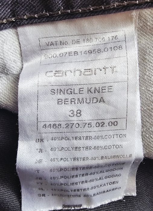 Pantaloni Scurți Carhartt workwear Aesthetic - Single Knee Bermuda - Mărimea 38 XXL