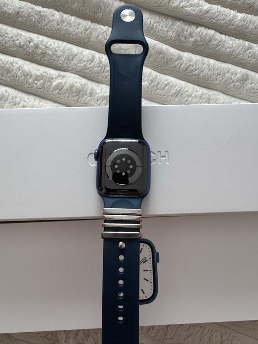 Apple Watch seria 7 41mm Blue aluminium case