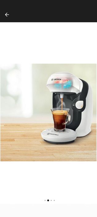 Espressor Bosch Tassimo Style TAS1104, 1400w, 3.3 bar, 0.7l , autocuratare si decalcifiere, capsule, alb