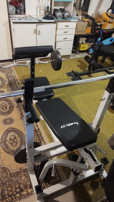 Banca multifuncționala cu gantere 100 kg