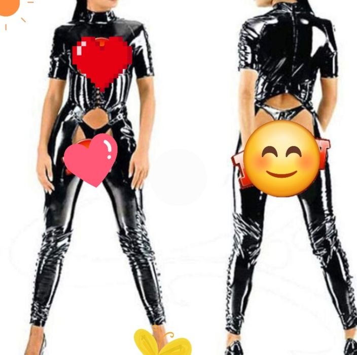 Черен мото панталон ,мъжки панталон, гащеризон от ек