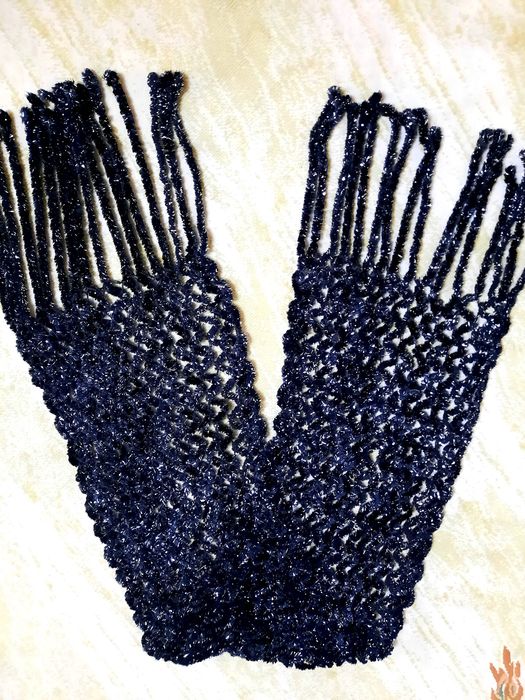 Шарф с люрексом 35х180 см