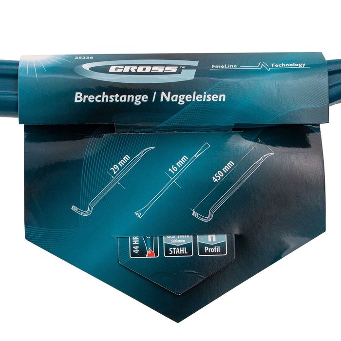 Щанга тип "кози крак", Н-образен профил, 450 х 29 х 16 мм//Gross-25236