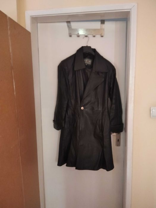 кожено манто от естествена кожа