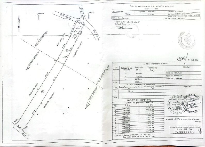 Vând casă plus teren