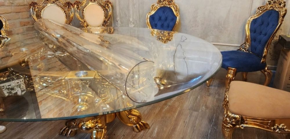 Гипкое стекло на стол  Броне пленка Stol ustiga egiluvchan shisha