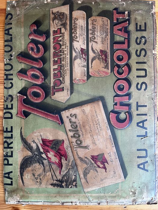 Reclama veche Toblerone in relief