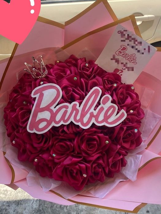 Букет от вечни рози Барби