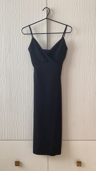 Rochie nouă, fără etichetă NEW LOOK, de seară, neagră, midi, 38