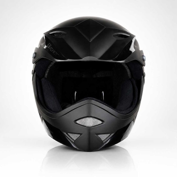 Кросова каска DOWNHILL Full Face, Матово черна, EN Сертификат, Размер S/M