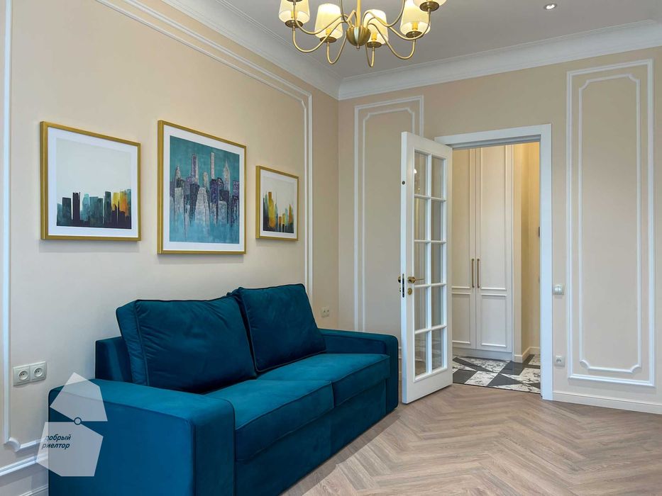 (Добрый) NRG Mirzo Ulugbek, 46 м², 1/9/9, Яркая