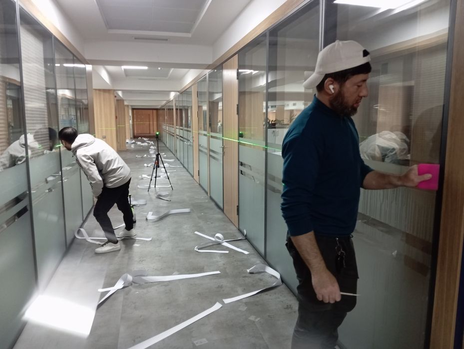 матовая пленки оракал туманка тонировка офис ва здания ойналарига