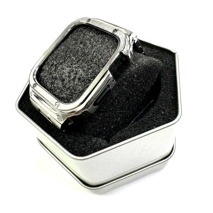 2в1 КОМПЛЕКТ Стоманена каишка + калъфче за Apple Watch ULTRA/SE/9/8/7