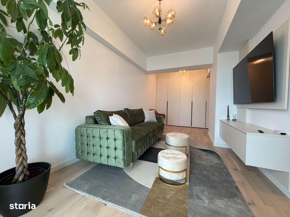 Apartament 2 camere| Nou, complet mobilat|Parcare subterană inclusa