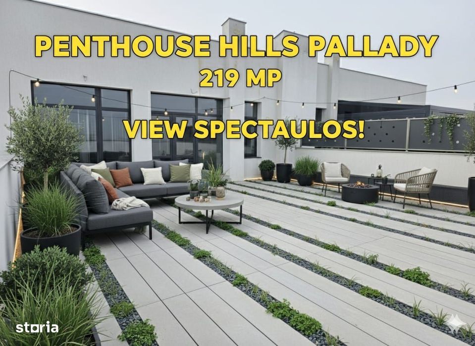 Hills Pallady- Penthouse impresionant- 4 camere- 219 mp.