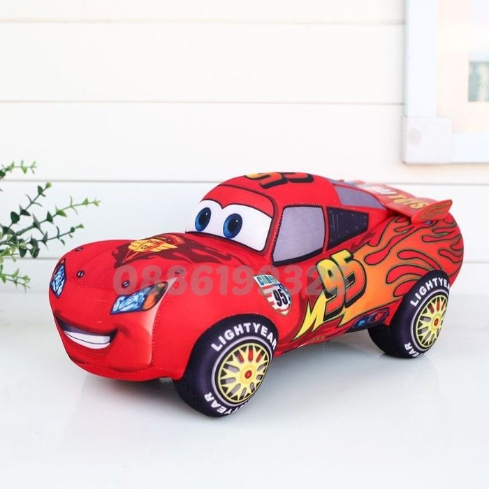 Плюшена играчка Кола МакКуин Светкавицата The Cars, 30cm