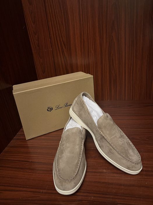 Натуральный замш лоферь лоро пиана