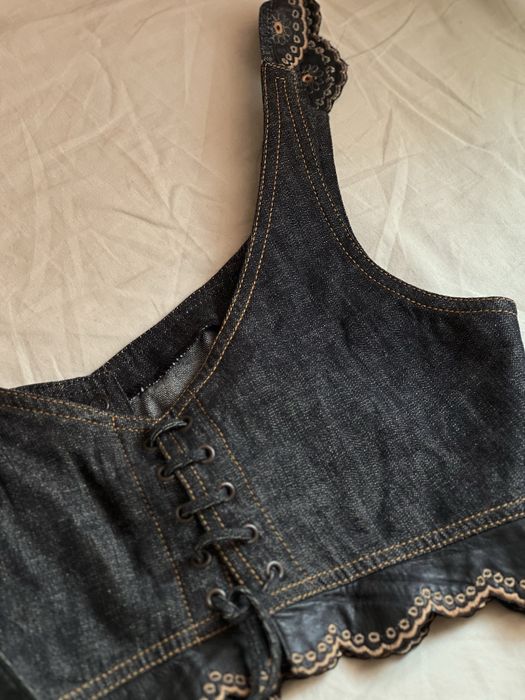 Top din denim Kenzo – stil vintage