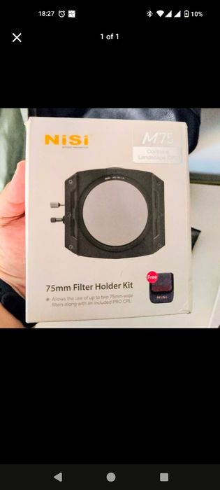 Vând Kit Suport Filtre Foto NiSi M75 (75mm) + Filtru CPL Inclus - CA NOU