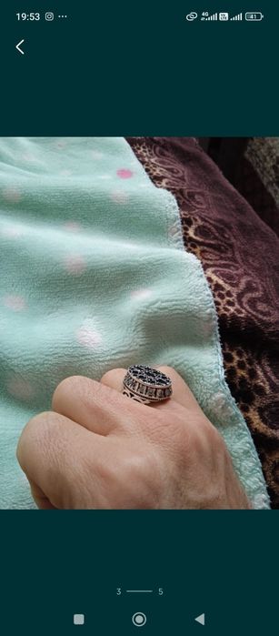 Кольцо серебряное