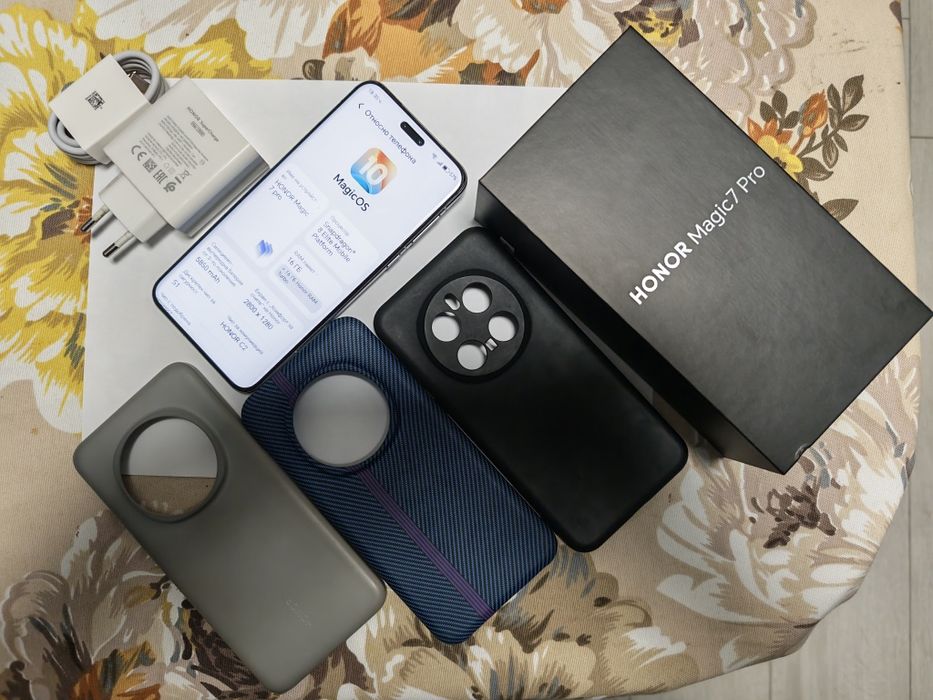 Продавам/Бартер-Honor magic 7 pro/16-1tb/, перфектен, комплект.