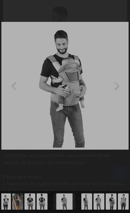 Marsupiu ergonomic multifuncțional Chicco Hip Seat cu suport pentru șold