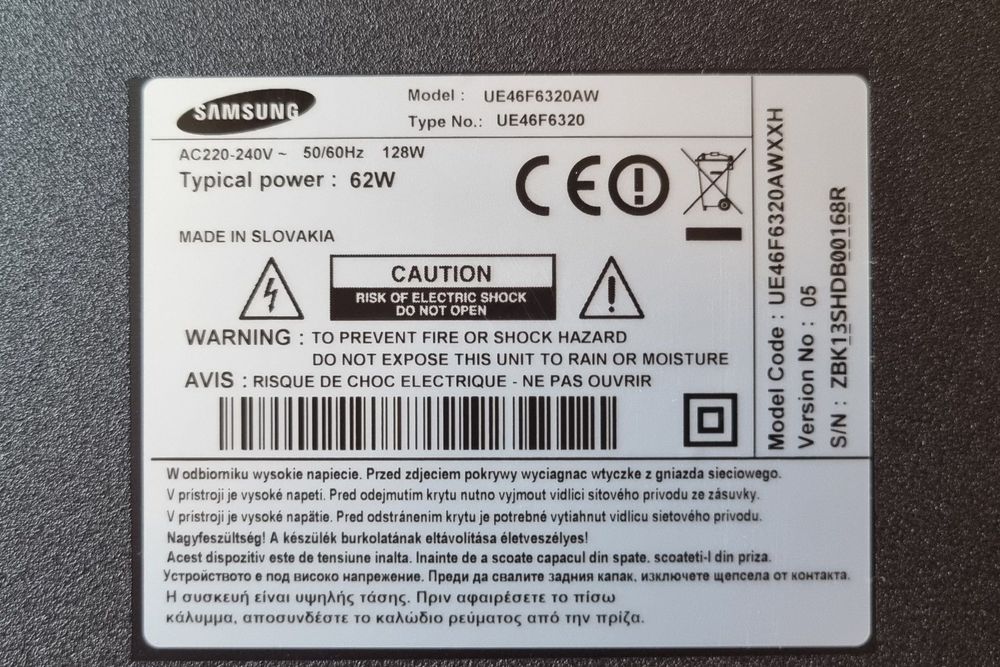 Samsung 46” Smart 3D TV