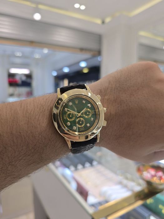 Модные и яркие Rolex в зелёном циферблате и большим диаметров