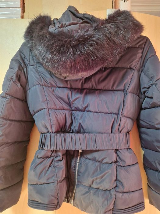 Тъмни синьо зимно яке