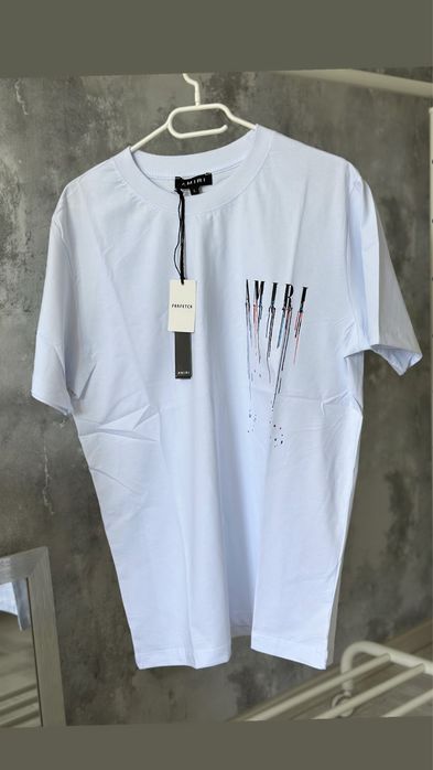 Tricou Amiri painted off white balenciaga trapstar