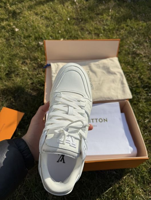 Adidasi Sneakersi Louis Vuitton FULL WHITE Skate Trainer