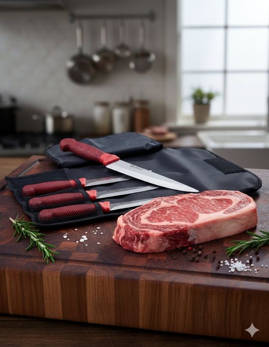 Комплект професионални месарски ножове 5 броя