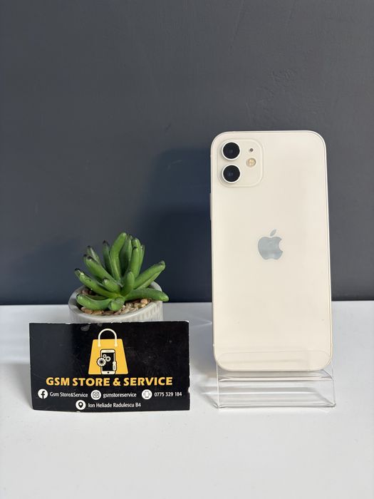Iphone 12 64Gb White Ca Nou 2 Ani Garantie Gsm Store&Service