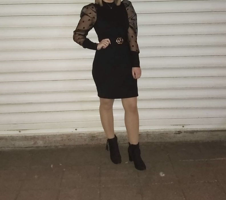 Дамска черна рокля