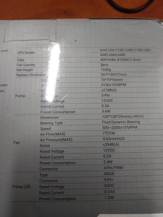Cooler cpu nou cu afisaj temp Ocypus Iota sigilat 360 alb,pompa rgb!