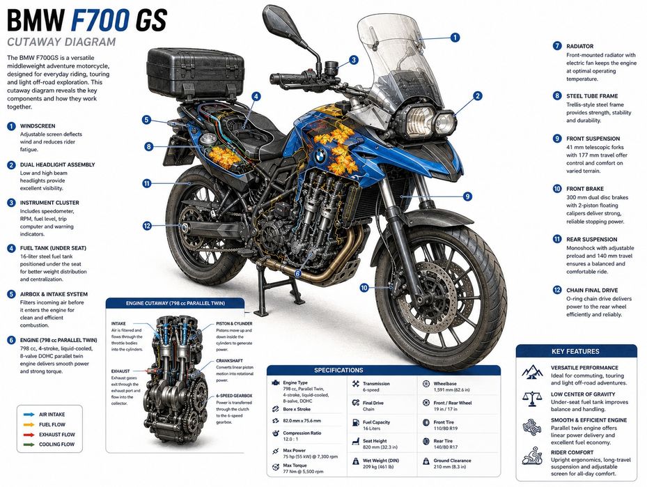Bmw 700 GS - low seat