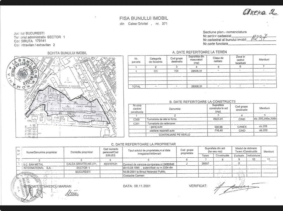 De vanzare service auto in calea grivitei 371