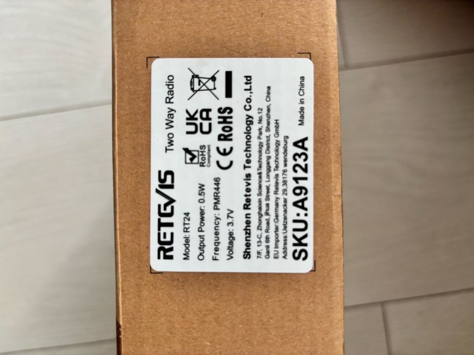 Stații Walkie Talkie Retevis, 16 canale, cu căști și încărcare USB