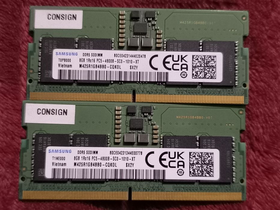 Оперативная память Samsung DDR5 16GB 2×8GB 4800MHz