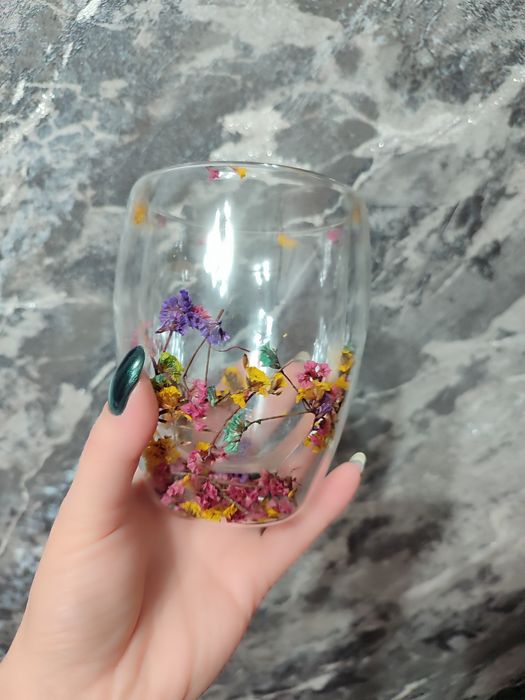 Новая кружка с цветами