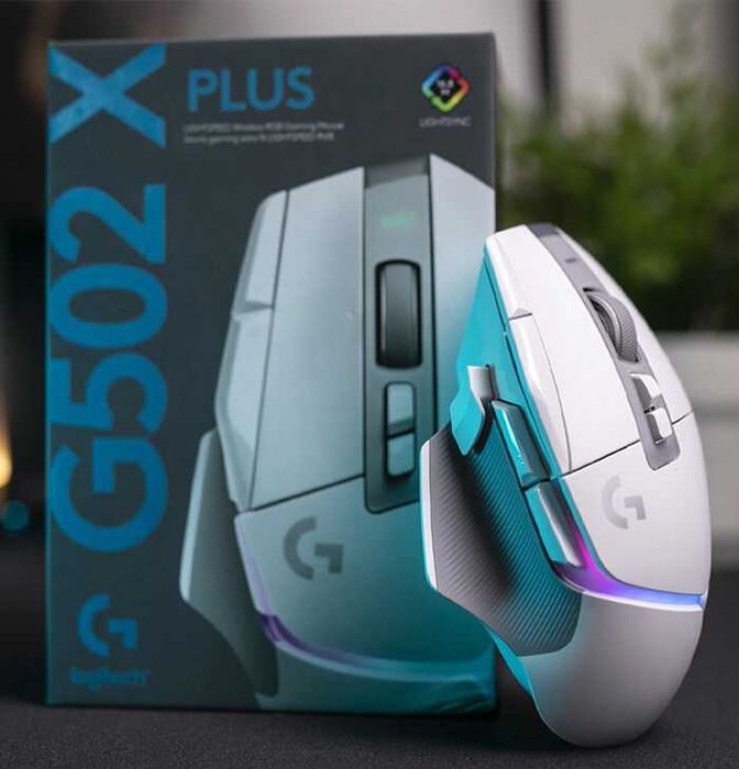 Мышь Logitech G502 X PLUS (белая)
