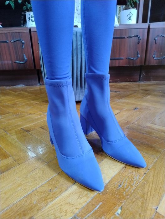 Дамски боти в син цвят