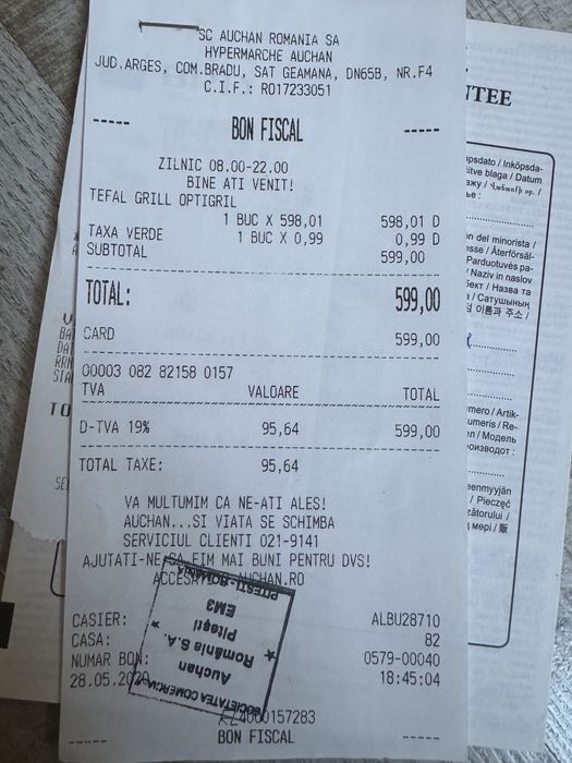 grill / gratar electric tefal