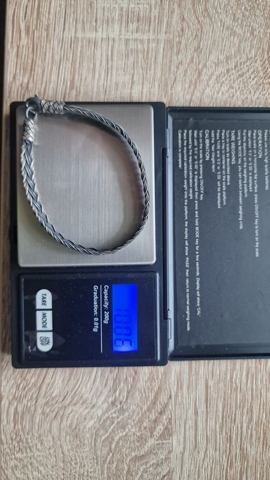 Bratara argint din fir de argint kazaz oxidat model traditional Trabzon, Turcia