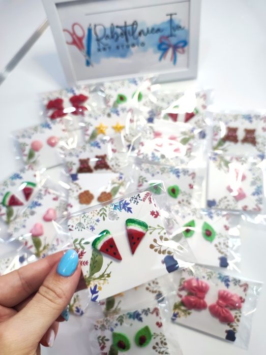 Обеци от полимерна глина