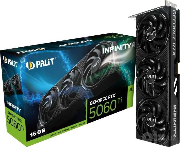 (Новый)Видеокарта Palit GeForce RTX 5060 Ti -16GB Infinity 3